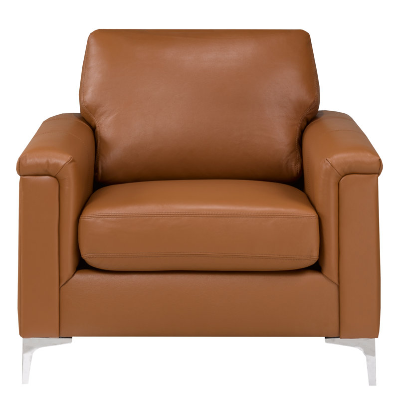 Chaise en cuir Bayerl, Chameau