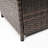 28Inch Wicker Square Fire Pit Table