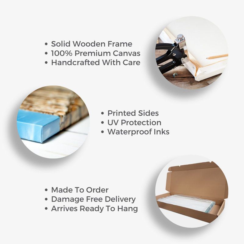 Iratze, océan mystérieux sur toile, H 20 po x l 59 po x P 0,7 po