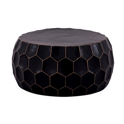 Celentano Metal Drum Accent Coffee Table