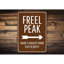Freel Peak Aluminum Sign-58294067