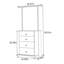 Robust Ash Wood Coat Rack with Drawer