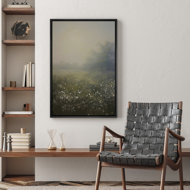 Vert, abstrait, brun, paysage, illustrations, rustique, campagne française, Noir, H 24 po x l 16 po