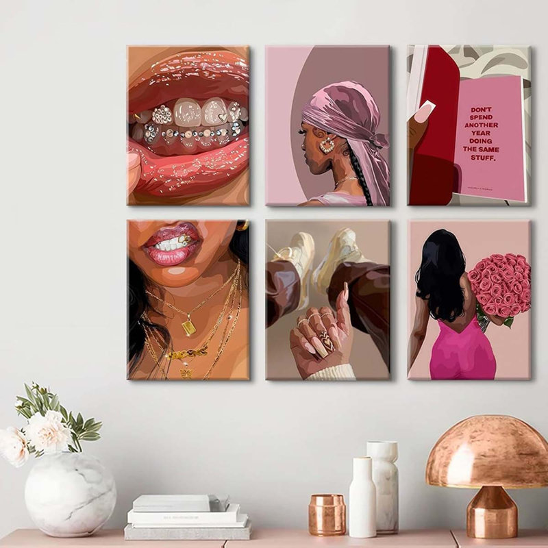 6 Piece Wrapped Canvas Print