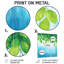 Forêt, feuilles vertes, décoration murale traditionnelle en métal-1557283448
