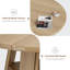 Table de salle à manger ronde 43,3 po pour 4 à 6 personnes - Table de cuisine circulaire compacte avec piédestal en bois et tablette de rangement - pour la cuisine, le salon, l’appartement-129908488
