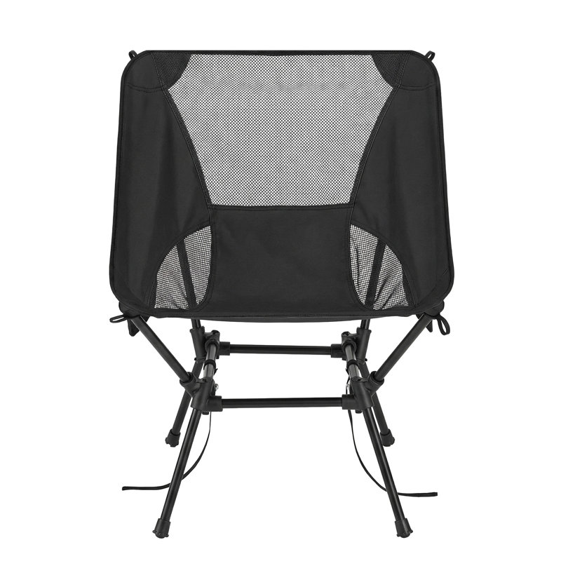 Chaise de plage légère pliante, hauteur réglable, Black