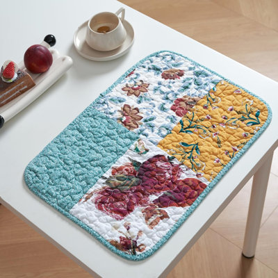 Napperon matelassé en coton patchwork