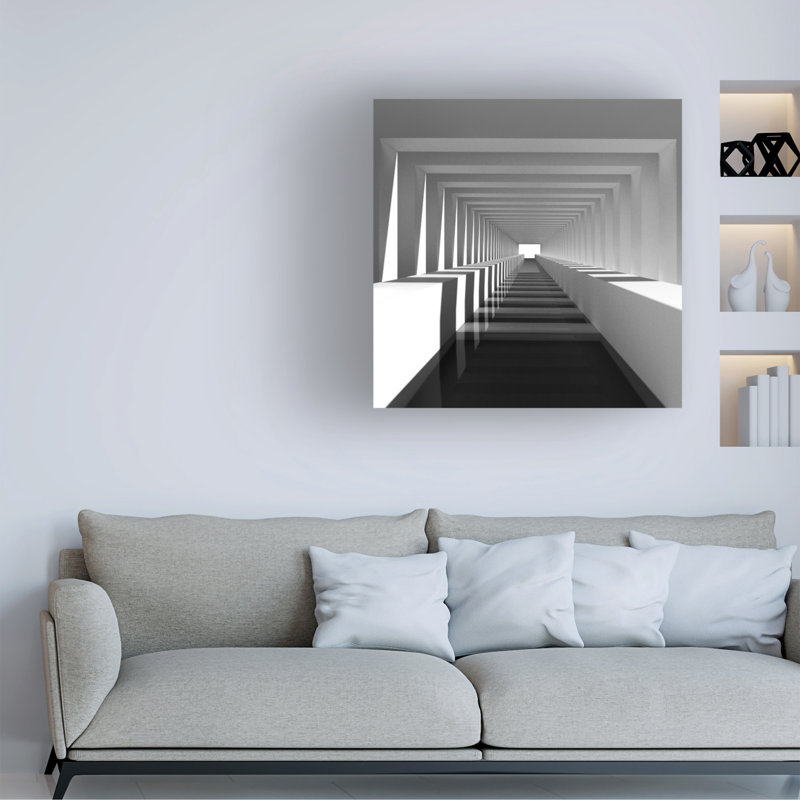 Art sur toile, Rouleau et ombres Antonius, H 35 po x l 35 po