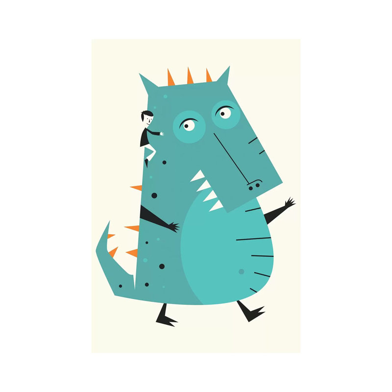 Monster III 1 Piece Wrapped Canvas Wall Art, 101.6 cm H x 66.04 cm W x 1.91 cm D