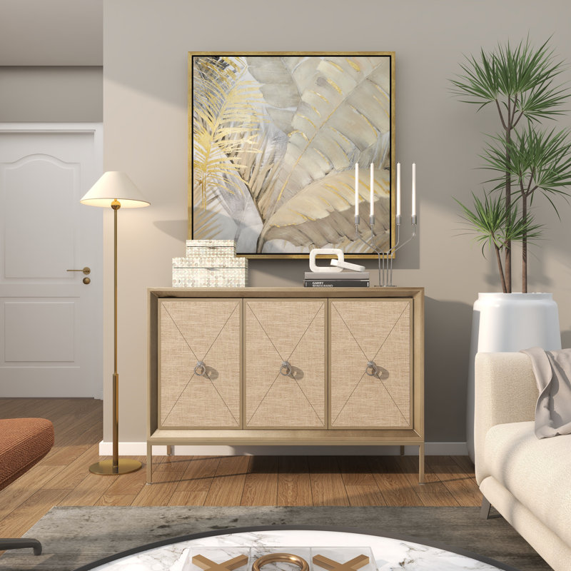 Armoire 1 tablette et 3 portes en bois gris Morfa