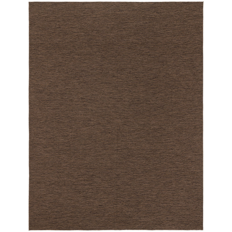 Tapis intérieur / extérieur lavable à la machine Dakhari, Rectangle de 10 pi x 14 pi