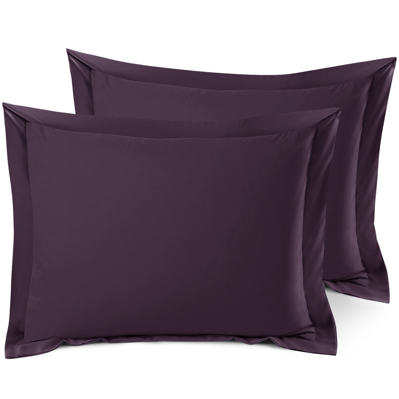 Taie décorative 100% polyester , Aubergine, 20 po x 36 po