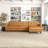 Allison Right-Facing Tan Leather Sectional Sofa