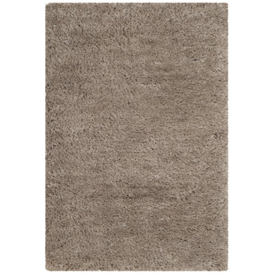 Detweiler Handmade Shag Grey Area Rug