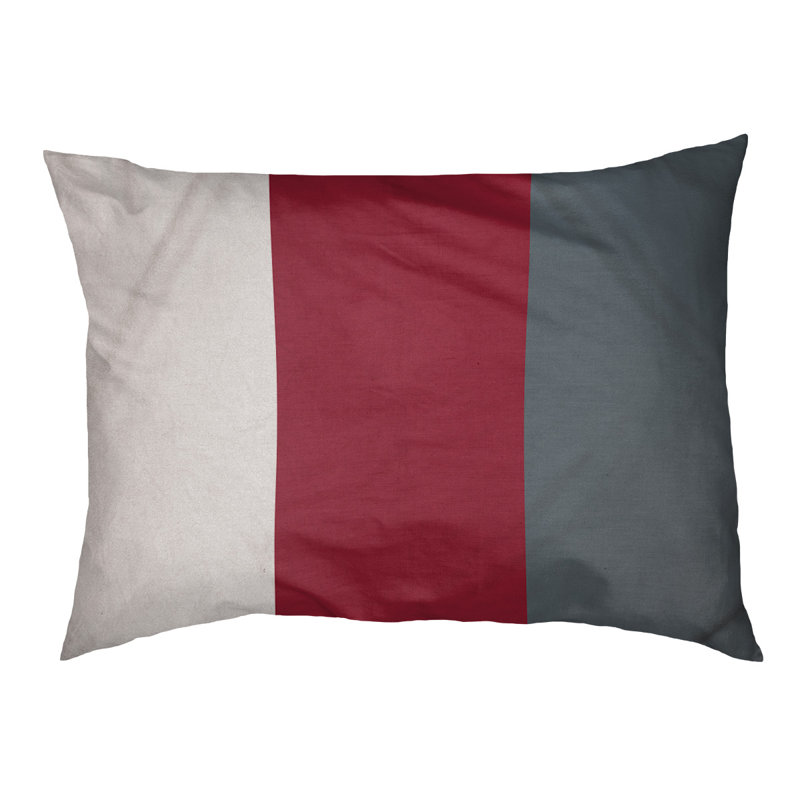 Coussin d'extérieur pour chien Florida Tribe, Très grand (l 50 po x P 40 po x H 7 po), White/Red/Gray