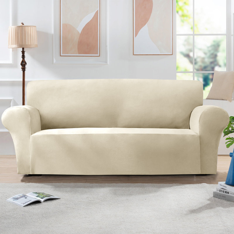 Sofa Slipcover, 120cm H x 240cm W, Beige