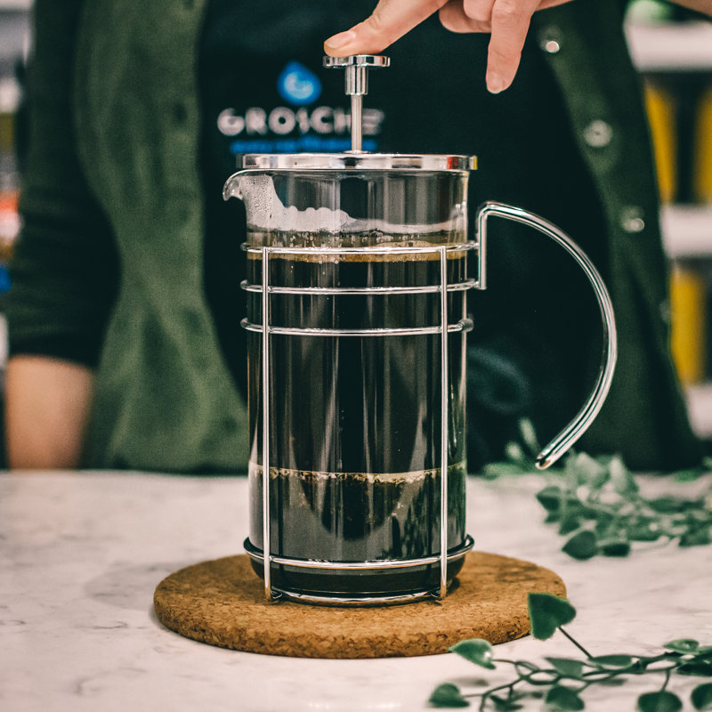 Grosche 3-Cup Madrid French Press Coffee Maker, 11.83 Oz.