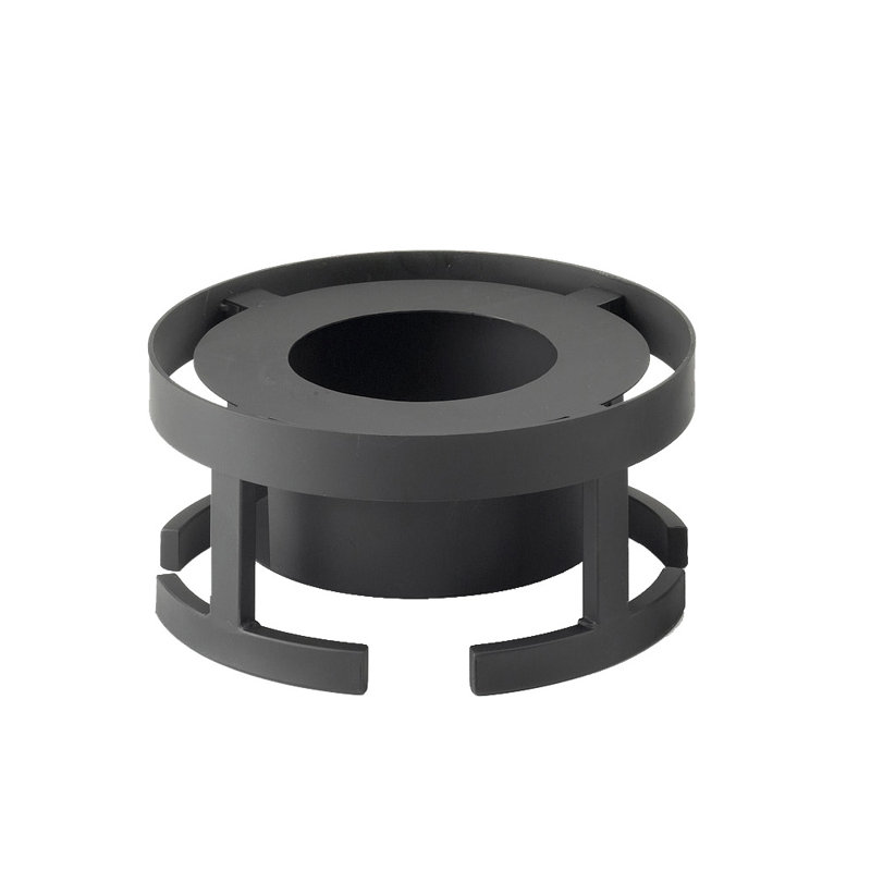 Stackable 12 3/4" Black Chafer Alternative, 7.25" H x 12.38" W x 12.38" D