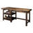 Geonna 60 inch Workstation Desk, No Assembly Required, Whiskey Finish