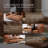 82.7'' Faux Leather Convertible Sofa, Mid Century Modern Leather Futon Sofa Bed with Adjustable Backrest & Storage Pocket-1970092034