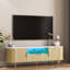 Meuble télé avec rangement et 16 lumières couleur Ishmam