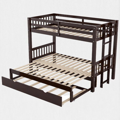 Twin Over Double Twin Bunk With Trundle