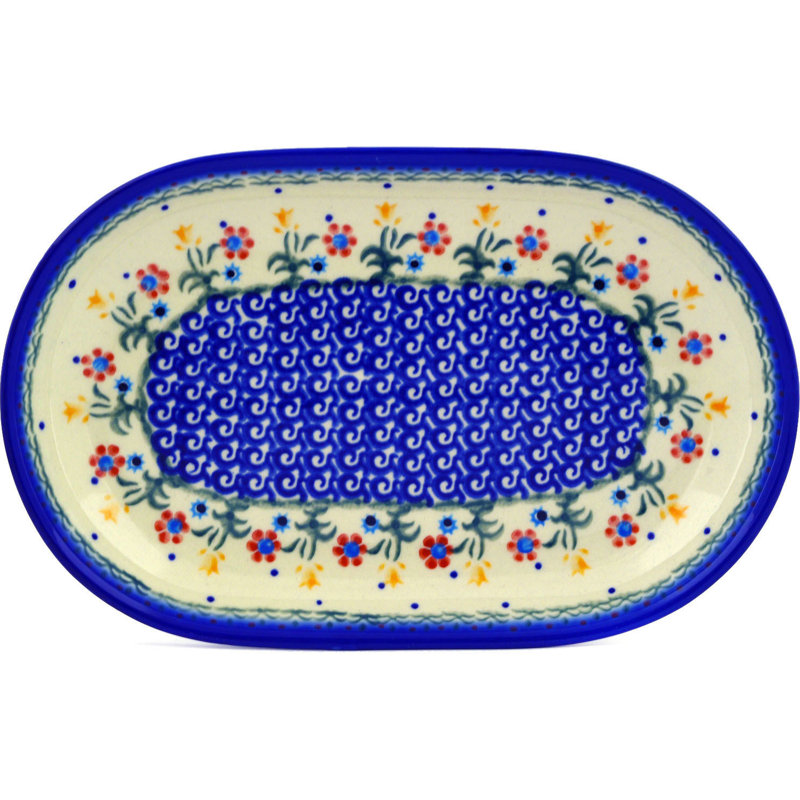 Bungalow Rose Druann Platter, 1.34" H x 10.79" W x 6.65" D