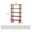 Tablette de rangement scandinave en bois massif