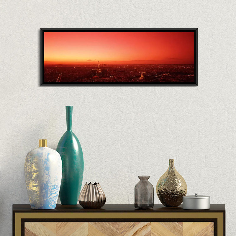 Reproduction de photo sur toile, H 12 po x l 36 po x P 1,5 po, Toile avec cadre noir