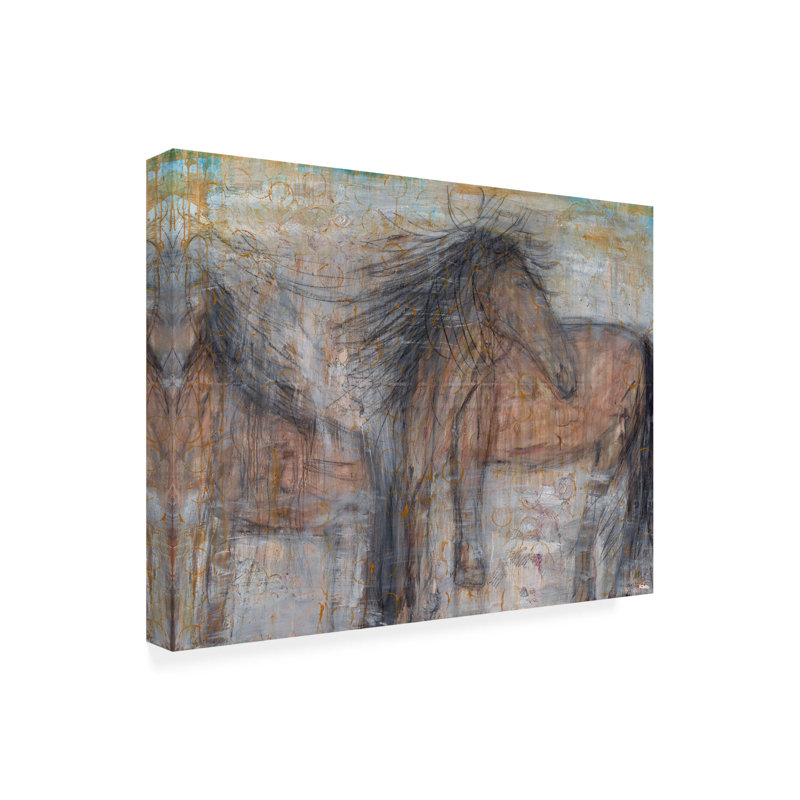 «Autumn Breeze» par Sona, peinture sur toile tendue, H 14 po x l 19 po x P 2 po
