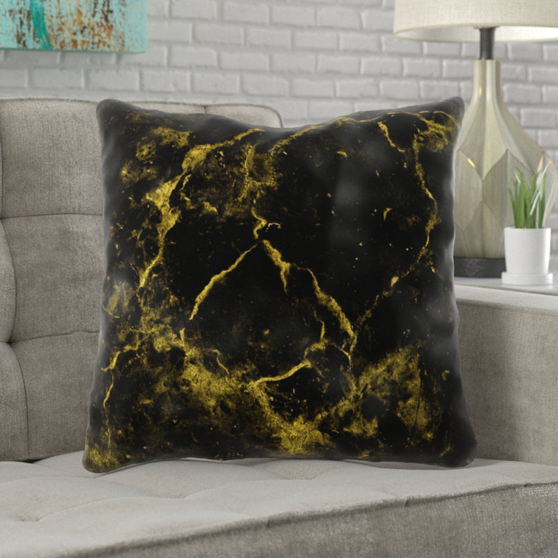Coussin décoratif Hephzibah, Microsuède, Intérieur