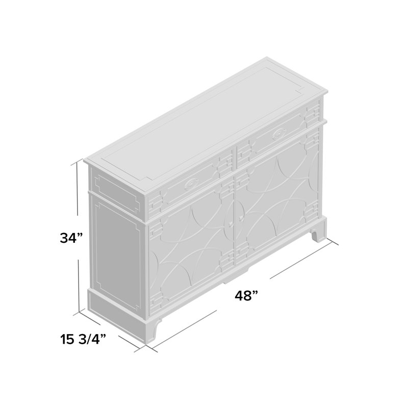 Morning Room 48 in. W Solid Wood Server