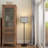 Inlight 59" High Double Shade Pull Chain Modern Floor Lamp for Living Room，IN-0857-2-BK-WF