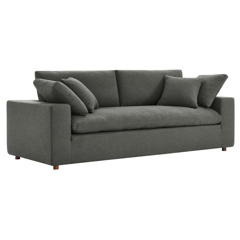 Modway Commix Down Filled Overstuffed Sofa, Gray