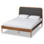 Lit plateforme très grand en tissu gris foncé classique et traditionnel Maurice-1964059979