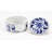 Set Of 5 Coasters, Blue And White Floral Design