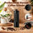Manual Coffee Grinder With Stainless Steel Conical Burr Mill, Portable Hand Crank Coffee Bean Grinder For Espresso, French Press, Travel, And Camping