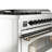 ILVE Nostalgie II Series 48 inch Dual Fuel Range with 5 Sealed Burners, Griddle, Frenchtop (Glass Door)-98196572-98196550