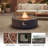 Langport Concrete Propane Fire Pit Table-1272951543