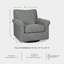 Fauteuil pivotant de 36 po Sumlin