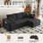 94"cloud Modular Sectional Couch Modern Minimalist Upholstered Couches, Comfort L Shaped Sofa For Living Room, Deep Seat Corner Couch, No Assembly Required-878566425-878566429