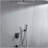 16-Inch Square Wall Mounted Rain Shower System