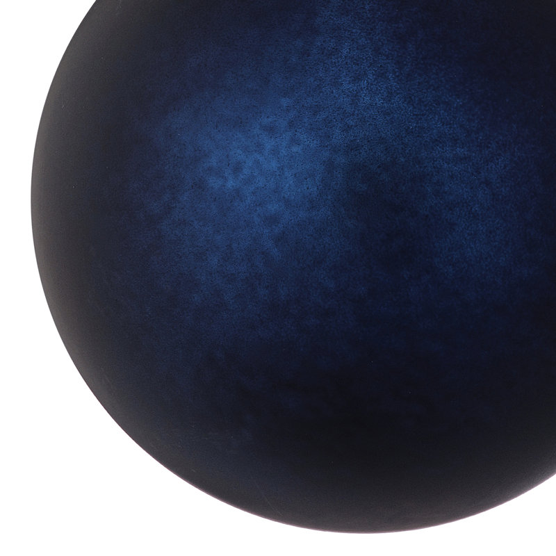 Boule en plastique 101 mm incassable mat , Bleu minuit