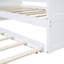 Lit de jour simple à baldaquin avec lit gigogne en blanc - Design élégant et moderne pour votre chambre à coucher Créez une atmosphère de sommeil confortable