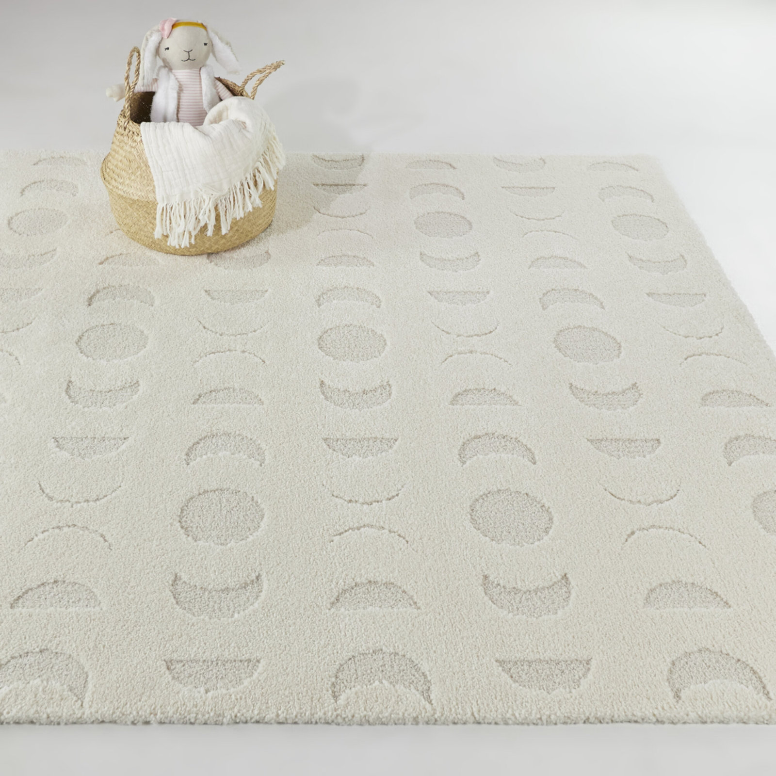 Paolucci Gray Cream Contemporary Geometric Rug, Rectangle 7'10" x 10'