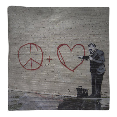 Banksy Graffiti No Pattern Square Napkin