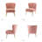 Euclid 26" Wide Tufted Velvet Accent Side Chair-280088081