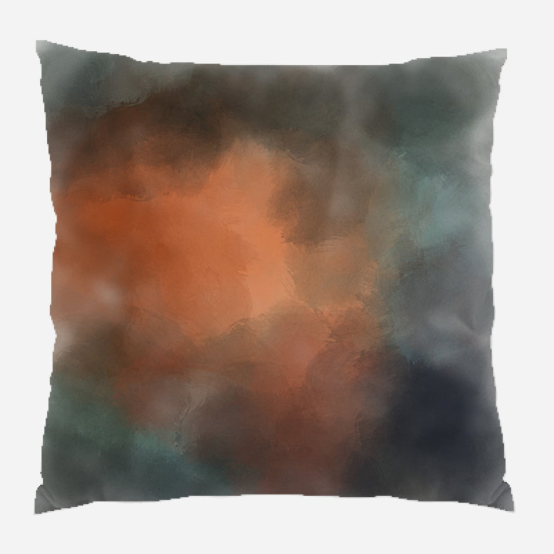 Coussin décoratif paint Eucptus, Microsuède, Intérieur