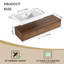 Meuble-lavabo mural simple 60 po avec plateau en résine 60 po